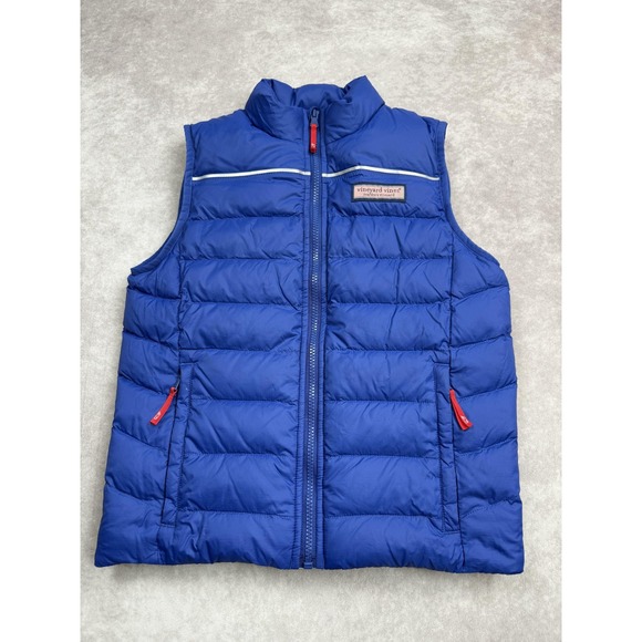 Vineyard Vines Vest Youth 12/14 Medium Puffer Performance Down Outdoors Martha's - Picture 1 of 16